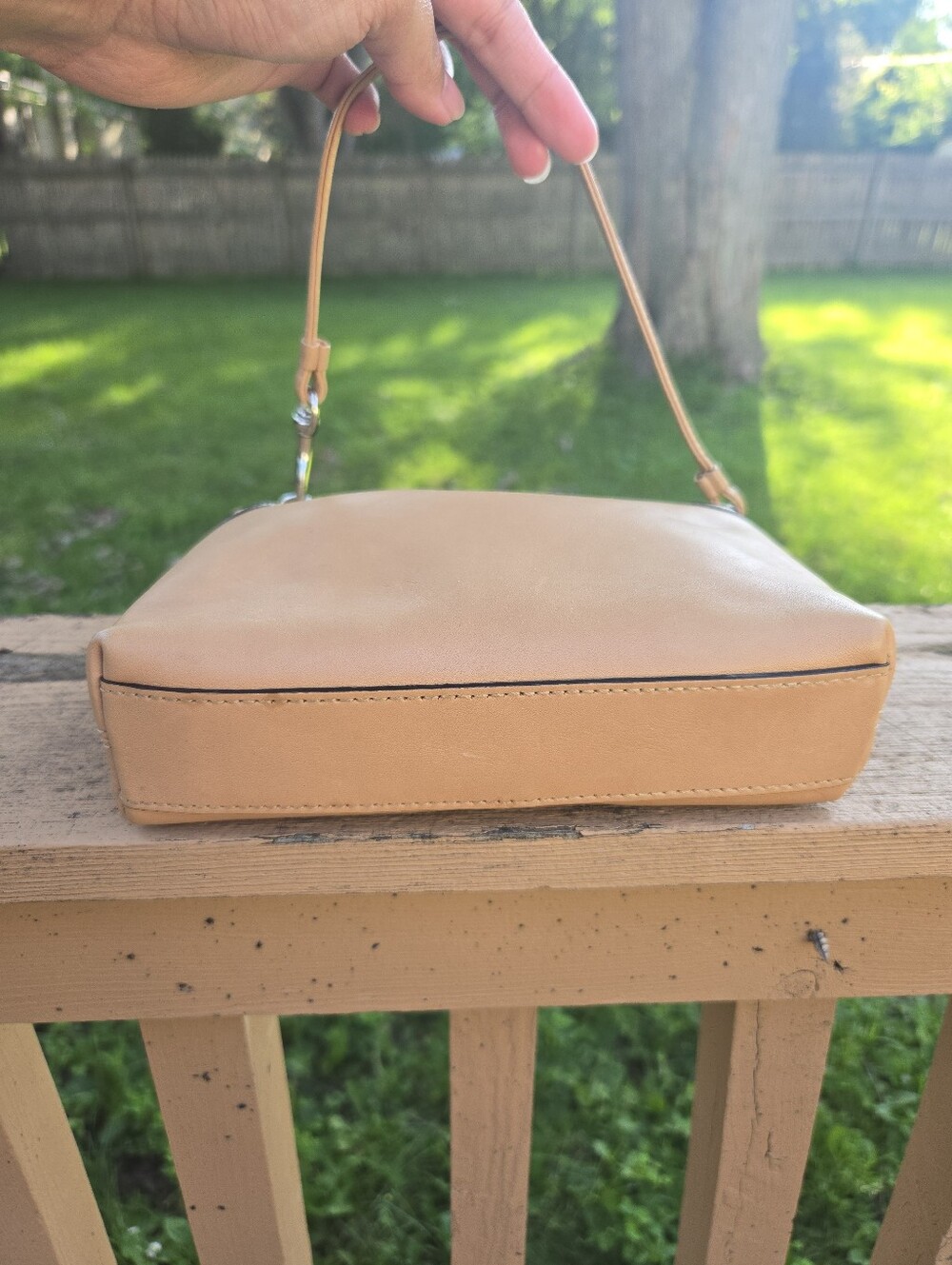 Coach Y2K Mini Turnlock Purse Tan Leather - Picture 2 of 4